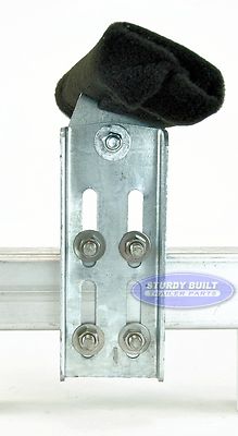 Set Of 4 Heavy Duty Double U-Bolt Boat Trailer Bunk Brackets With Swivel Top - Sturdy Built, Made In USA