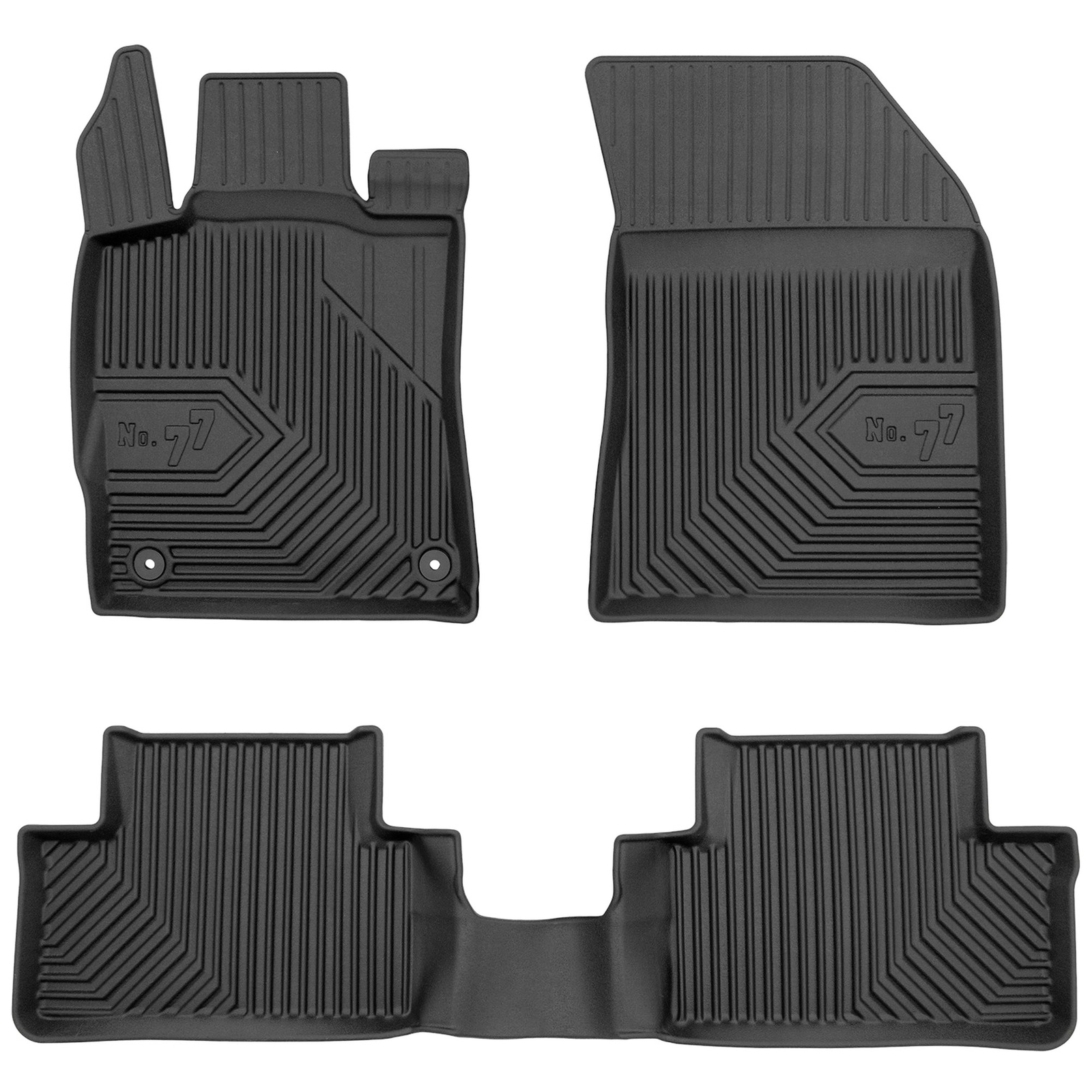 Tapis de sol TPE Frogum No.77 pour Opel Astra L en caoutchouc noir sur mesure