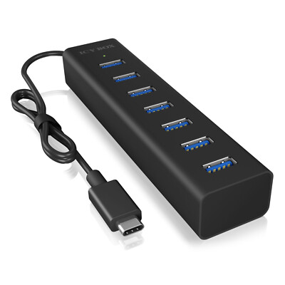 ICY BOX IB-HUB1700-C3 7 Port USB 3.0 Hub 60257 B-Ware