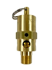 1/4" NPT Hard Seat Safety Pressure Relief Valve, 135 PSI, Made In The USA