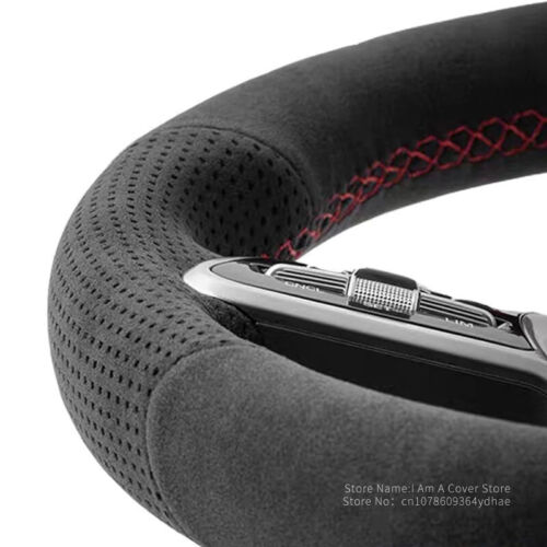Soft Alcantara Car Steering Wheel Cover For Ford Focus RS ST ST-Line 2015-2018 - Picture 3 of 7