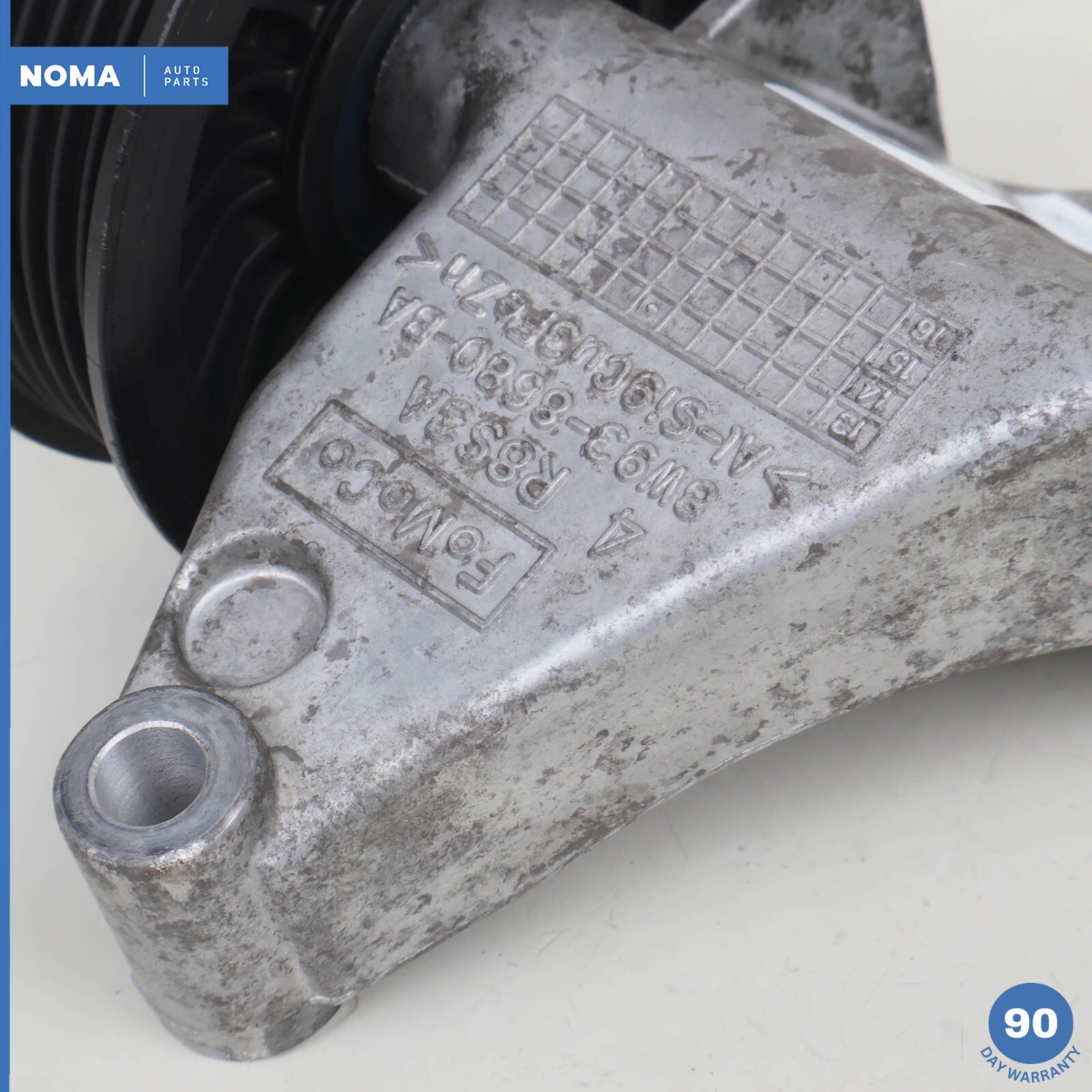 2014 Jaguar X152 F-Type Engine Lower Belt Idler Pulley Bracket w/ Pulley OEM 68k