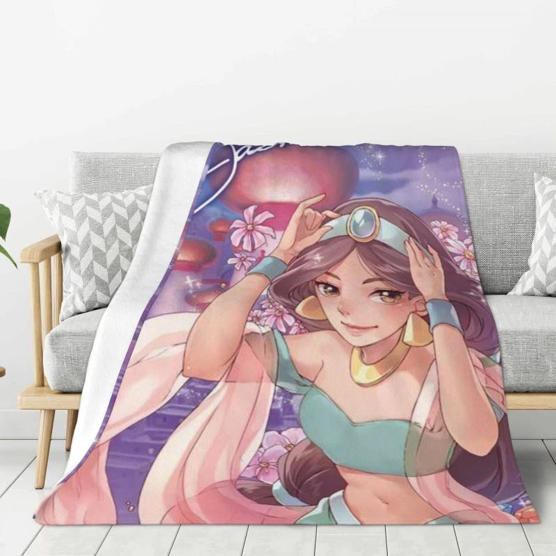 Disney Mickey Halloween Flannel Blanket Kawaii Spooky Cute Lightweight Throw