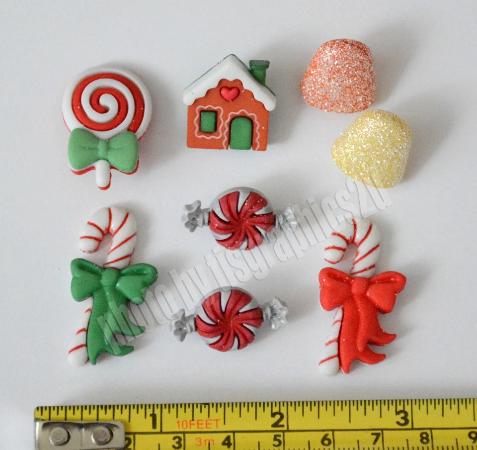 Holiday Sweets from Buttons Galore / Candy Canes ~ Gumdrops ~ Pinwheels - Image 2 of 2