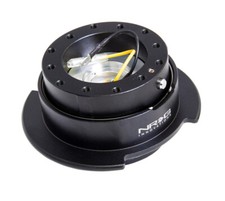 Nrg Srk-200bk 2.0 Aluminum Black Steering Wheel Quick Release 6 Bolt W Hardware