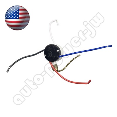 Bronze Zing Ear ZE-208S 3 Speed 4 Wire Ceiling Fan Pull Chain Switch 6A 125VAC