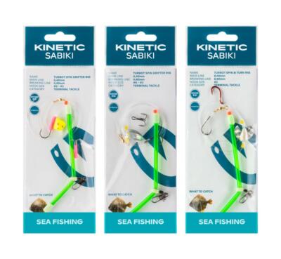 Kinetic Sabiki Turbot Steinbutt-Vorfach Plattfisch-Vorfach Naturködersystem