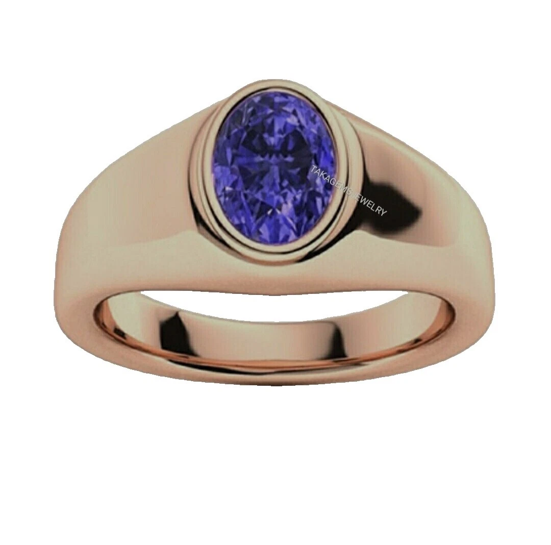 Anillo de Tanzanita Anillos de belleza 10 para Hombre