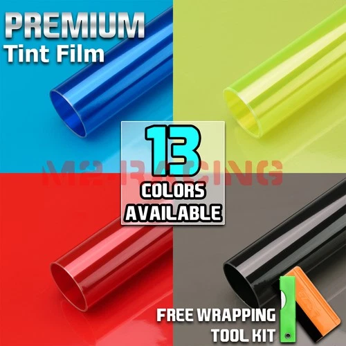 Gloss Headlights Tint Fog Lights Taillight Vinyl Wrap Film SideMarker Protection