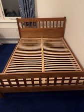 Habitat wooden king size bed frame 150 x 200 cm (UK King Size).