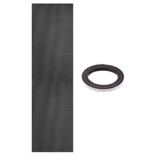 PC Fan Dust Mesh 39.4"x11.8" 0.8mm Hole, Dust Filter with Magnetic Strip Black
