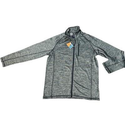 NWT Mountain Warehouse Heathered Full Zip Fleece Jacket Gray Outdoor Adventure