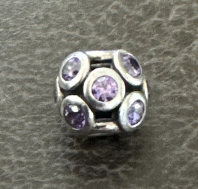 Authentic Pandora WHIMSICAL LIGHTS Purple Charm 791153ACZ RETIRED