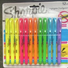 Sharpie Highlighters 12 Pack Assorted Colors Model 27145
