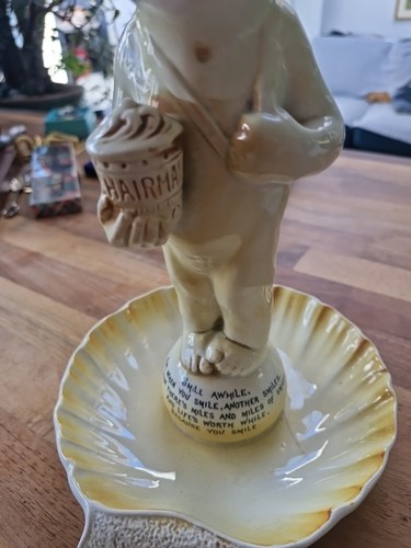 Vintage Staffordshire Pottery Match Striker Advertising Chairman Tabacco - Picture 2 of 6