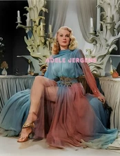ADELE JERGENS #1 BEAUTIFUL COLORIZED PHOTO 11 X 8.5 SHIPS FREE