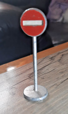 URALT ORIGINAL MECCANO DINKY TOYS ENGLAND VERKEHR SCHILD EINFAHRT VERBOTEN RARE