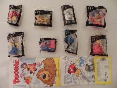 2006 McDonalds Doogal Happy Meal Toys Complete Set of 8 NIP + 8 Happy Meal Bag