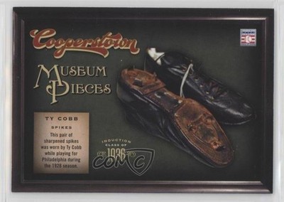2012 Panini Cooperstown Museum Pieces Ty Cobb #1 HOF 0e3
