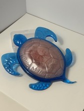 Blue Brown resin Turtle Figurine Decorative Animal Sea Life Theme Glossy 5227