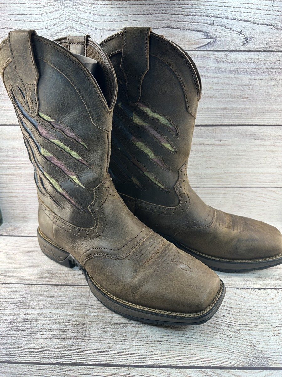 Cody James Men's Scratch American Flag Lite Performance Western Boots Size 11 D