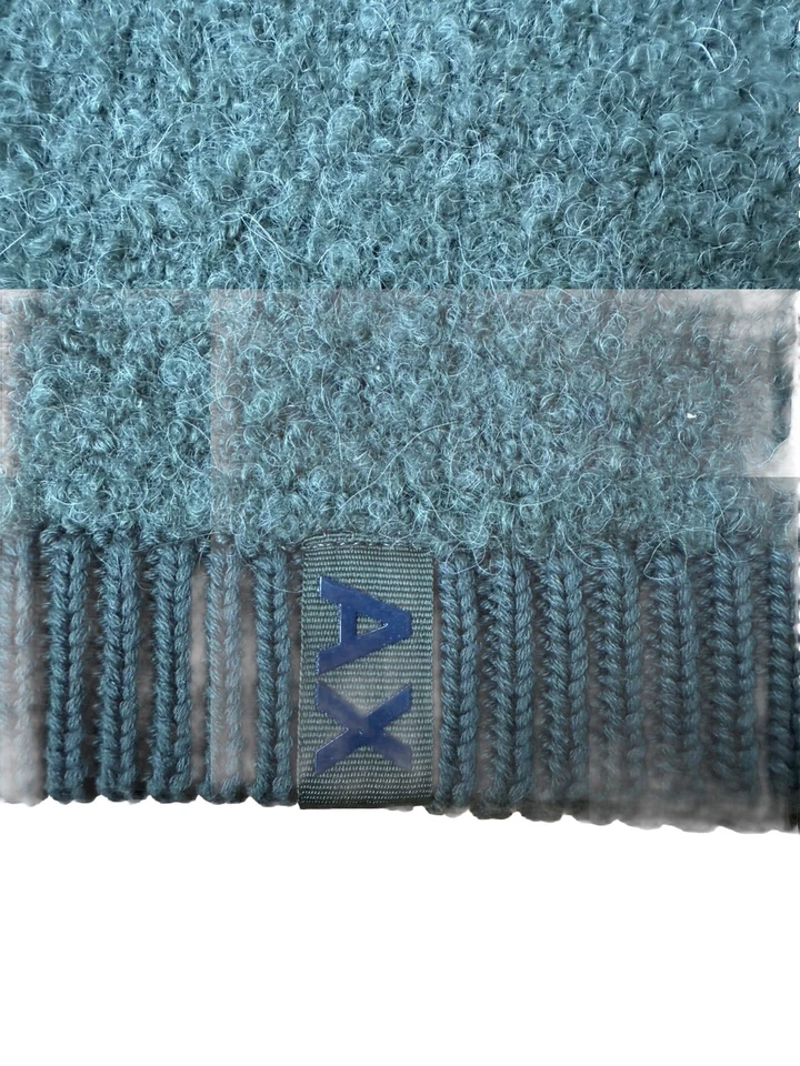 A|X Armani Exchange Wool Blend Olive Green Men's Beanie Hat One Size NWT - Image 2 of 4