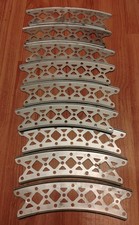 Gilbert Erector Part EZ Cadmium Plated Steel Curved Channel Girder Set of 9