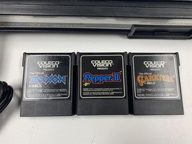ColecoVision Console System Bundle w/ Power Supply & 3 Games Tested Working