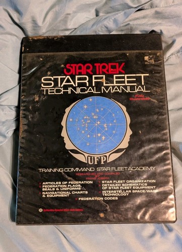 Star Trek Star Fleet Technical Manual 1st Edition Book, 1975 Stardate 7511.01