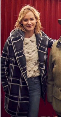 Anthropologie M Amadi Texture-Stitched Calista Faux Fur Moroccan Sweatshirt Top
