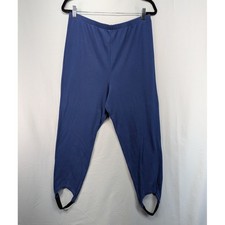 Vintage EXTRA ELEMENTS Women's Blue Petite Stirrup Pants Size 22W