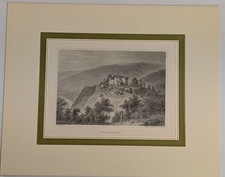 Stahlstich: Schwarzenberg, W. Schuch, Carl Mayer, Originalgrafik, Schöningh