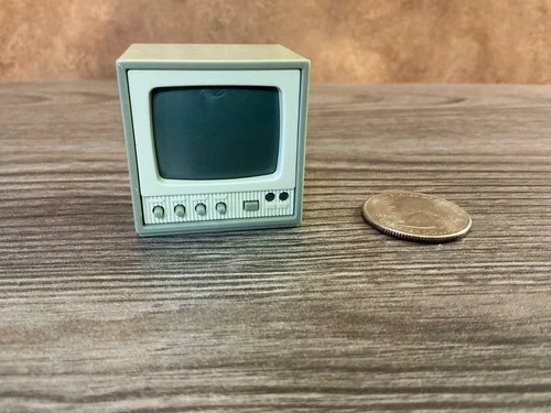 Vintage Mattel Barbie Doll Size Dollhouse Miniature Television Set TV Accessory