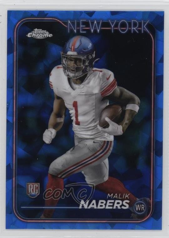2024 Topps Chrome Sapphire Edition Rookies Malik Nabers #205 Rookie RC 15ik