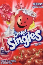 Kool-aid Singles Cherry Drink Mix Flavored Concentrate Pack Of 12 0.55 Oz