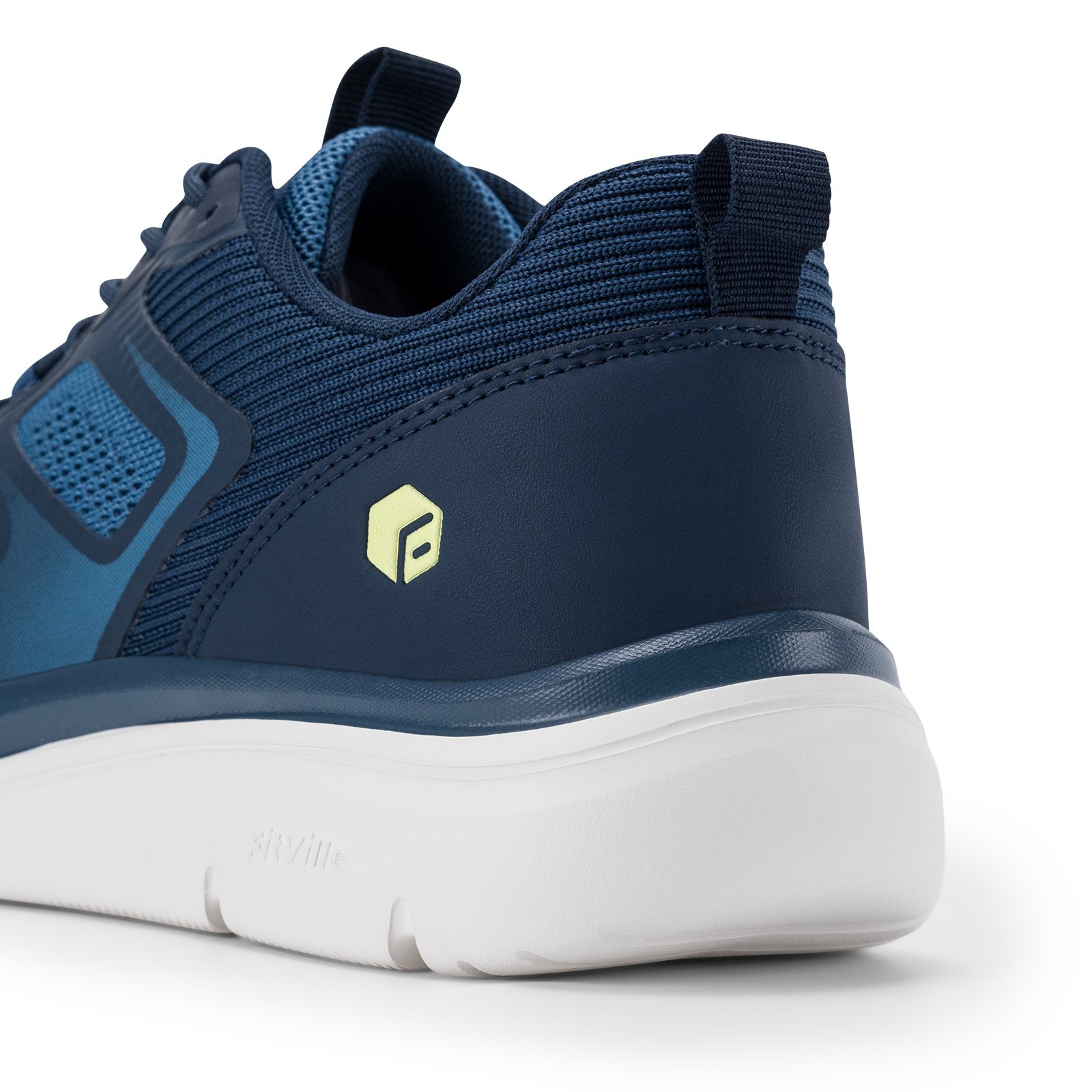 FitVille Men Extra Wide Sneakers Breathable Lightweight Walking Shoes Black/Blue