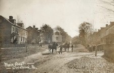 View of Main Street in Colebrook PA Lebanon Co. RPPC Photo Postcard COPY