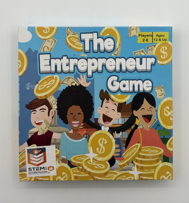 The Entrepreneur Game.   2-6 Players.  Ages 12+.    By EESpeaks