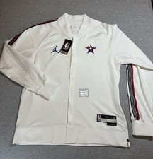 Nike Jordan 2025 NBA All-Star Team Issue Pre-Game Showtime Jacket White Men’s L
