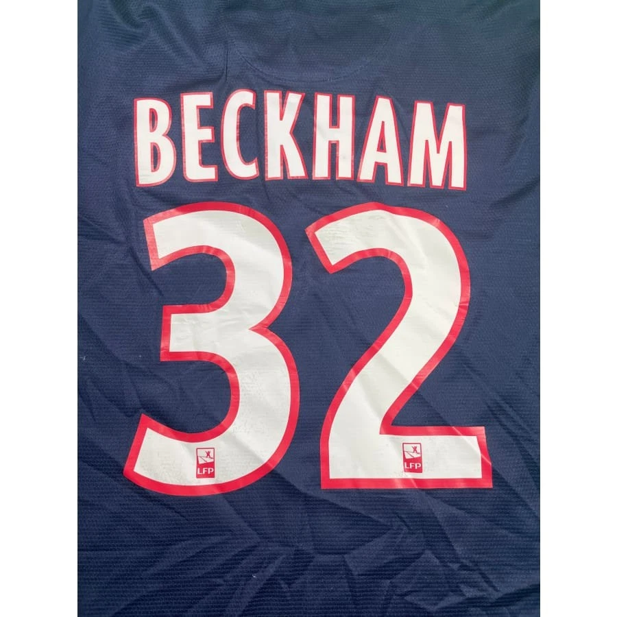 Maillot football vintage Paris-Saint-Germain #32 Beckham domicile saison 2013-20 - Photo 2/4
