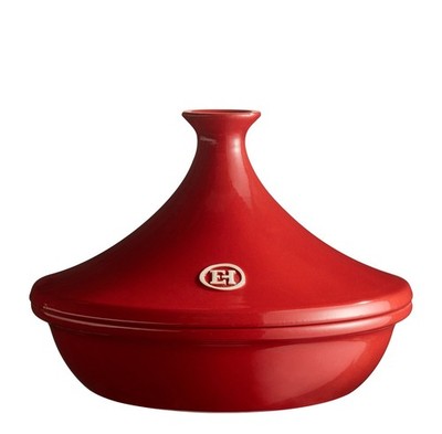 Flame Tagine 2.1 Quart Burgundy - Made of Flame Ceramic for Oven & Grill
