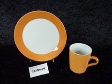 Arzberg " TRIC  ORANGE " Frühstücksteller & Henkelbecher