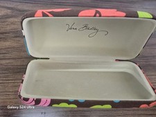 Vera Bradley Flower Floral Petal Pink Brown Eyeglass Sunglasses Hard Case