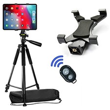 60" Lightweight Camera Tripod with A Universal Tablet Holder  Bluetooth Remote