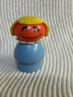 Vintage Fisher-Price Little People Sesame Street Prairie Dawn Blonde Girl Rare