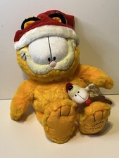 Macy's 25th Anniversary Limited Edition Garfield Christmas Plush Toy With Odie