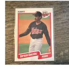 Fleer 1990 German Gonzalez #376 Minnesota Twins Vital Signs Baseball Card