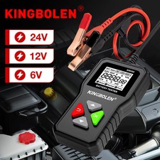 Universal Car Battery Tester for 6V, 12V, and 24V Systems