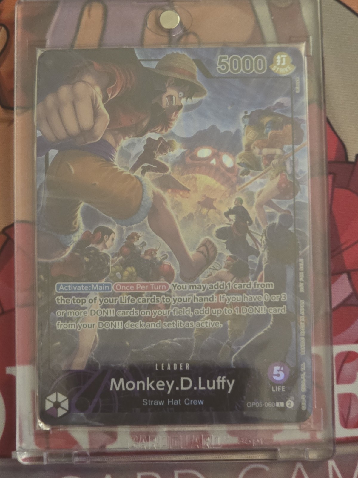 One Piece TCG OP05-060 Monkey D Luffy PSA Magazine Exclusive Promo, New Sealed