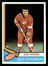 1974-75 Topps Guy Charron #57 - Detroit Red Wings